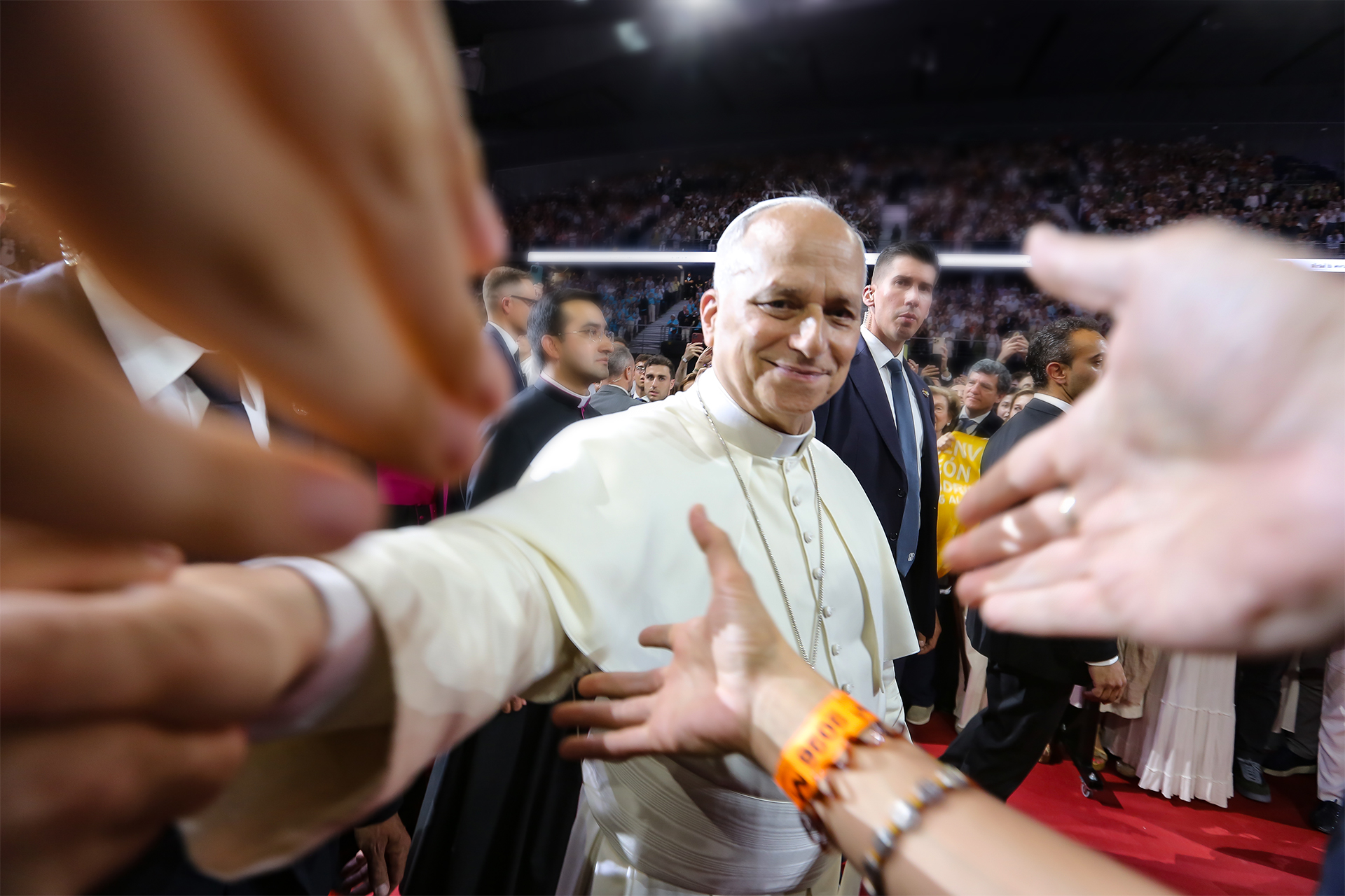 El papa León XIV, en su primera visita a España