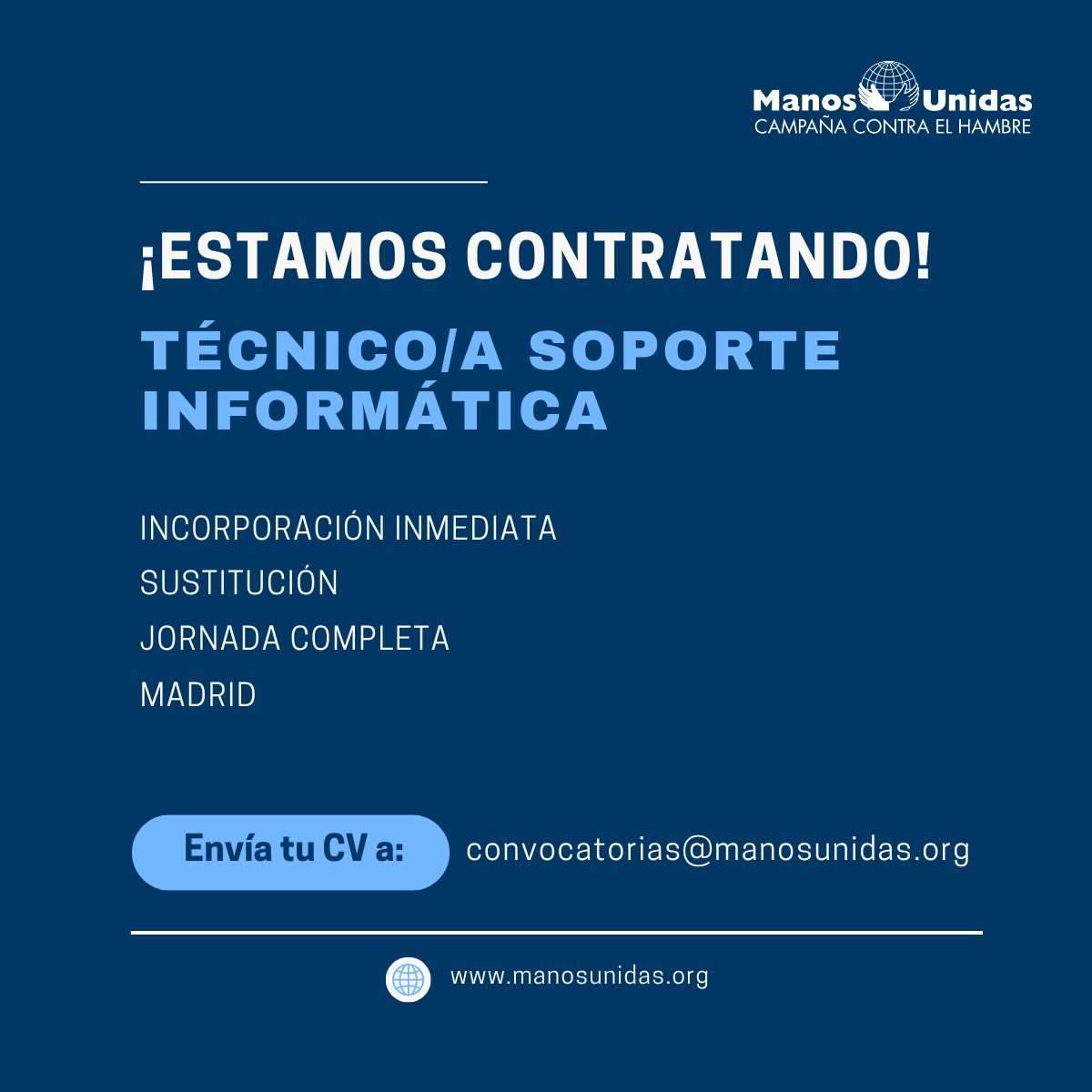 Oferta de técnico soporte informático