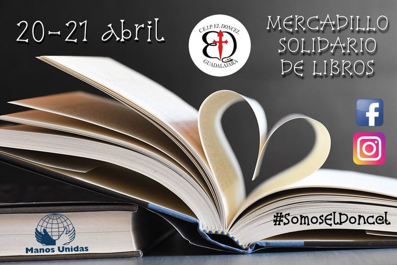 Mercadillo solidario de libros. Colegio "El Doncel" | ONG Manos Unidas