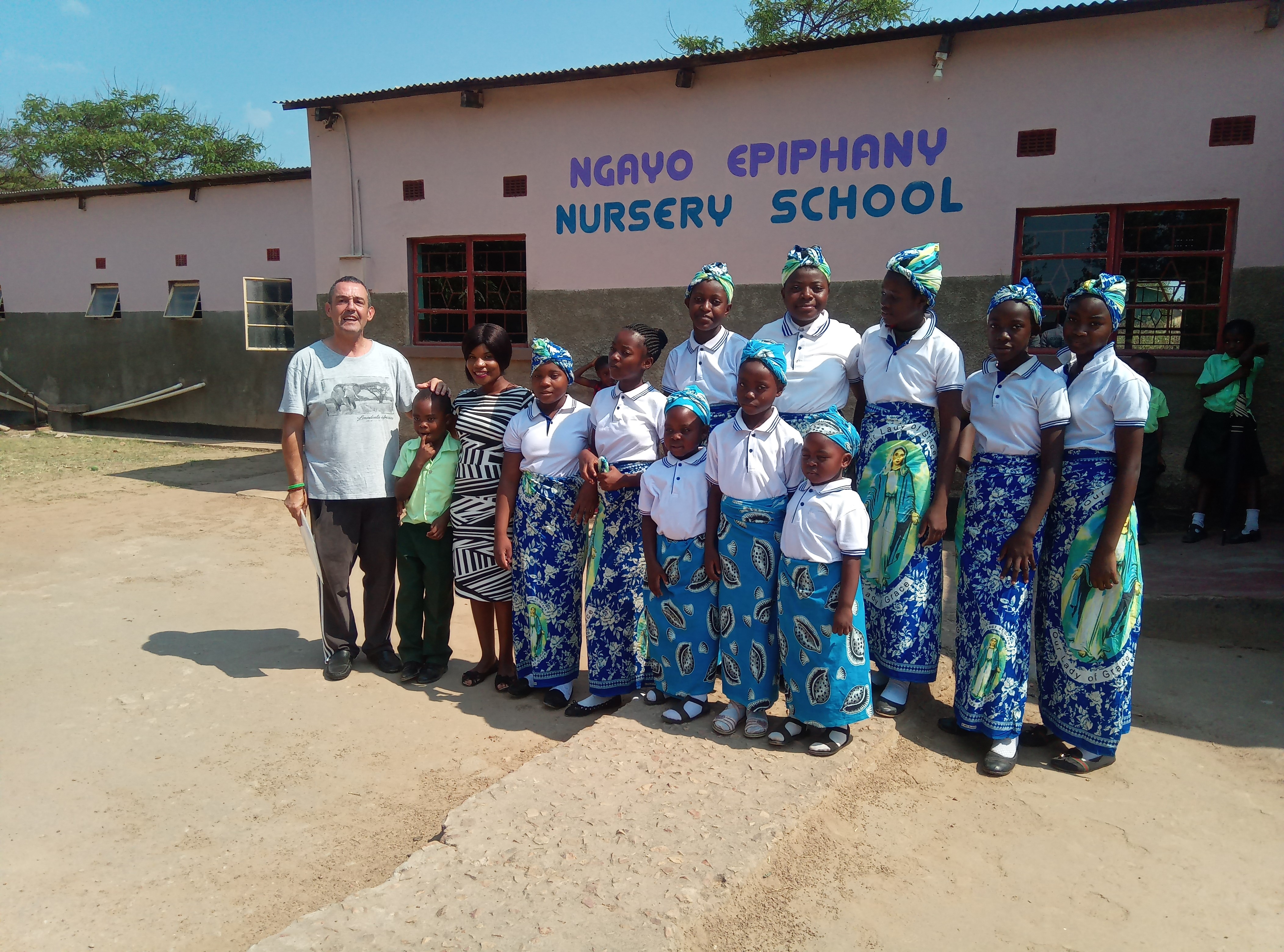 Alumnos de la escuela de Mufumbwe en Zambia