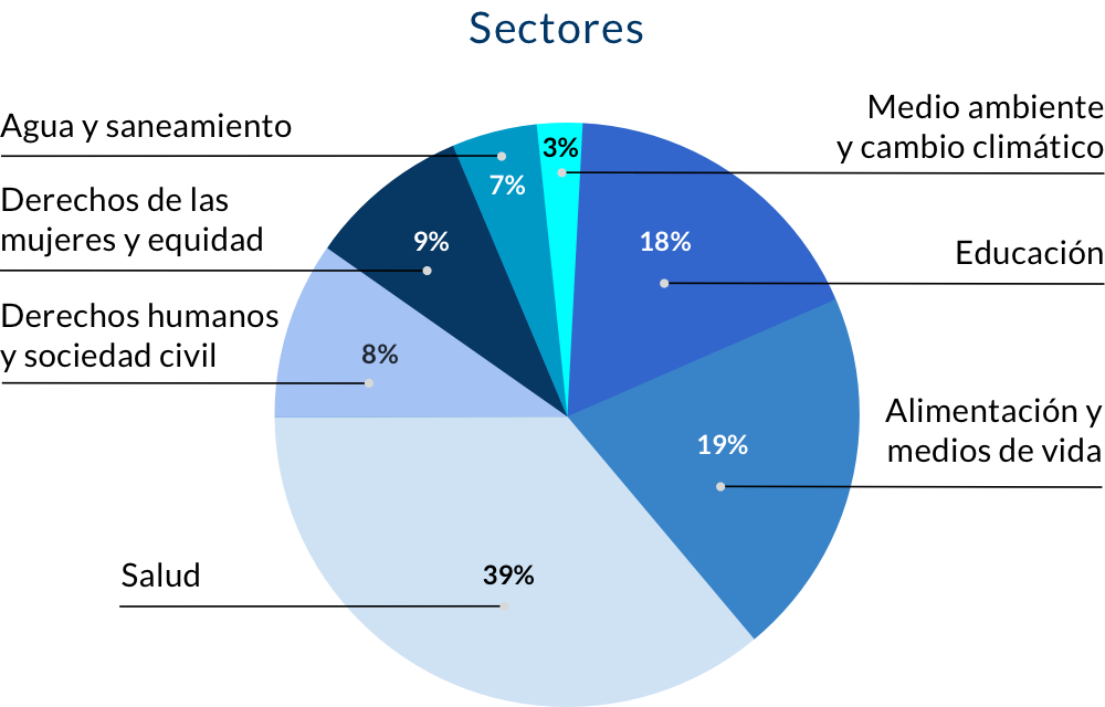 Sectores de trabajo - Memoria 2020 Manos Unidas Sectores de trabajo - Memoria 2020 Manos Unidas