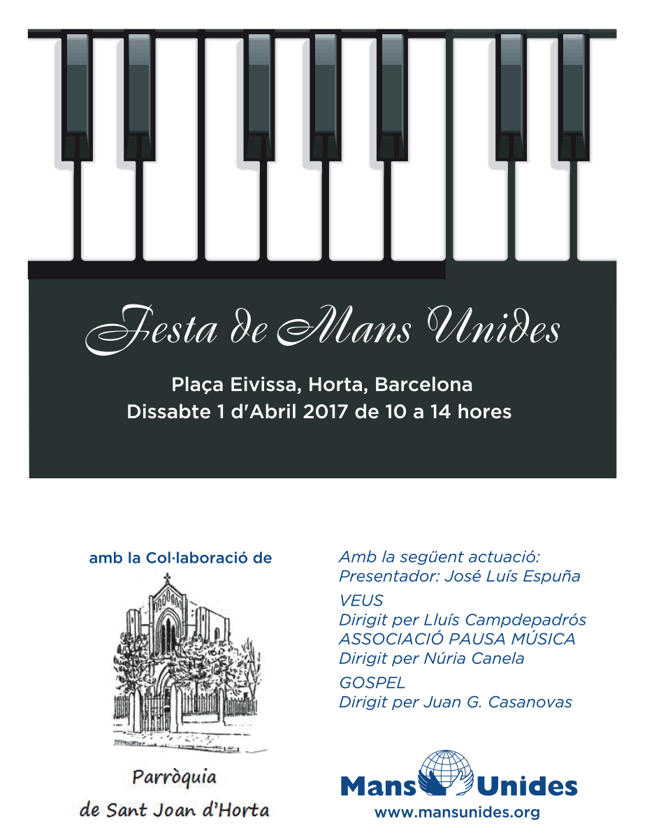 Cartel Festival Mans Unides Horta