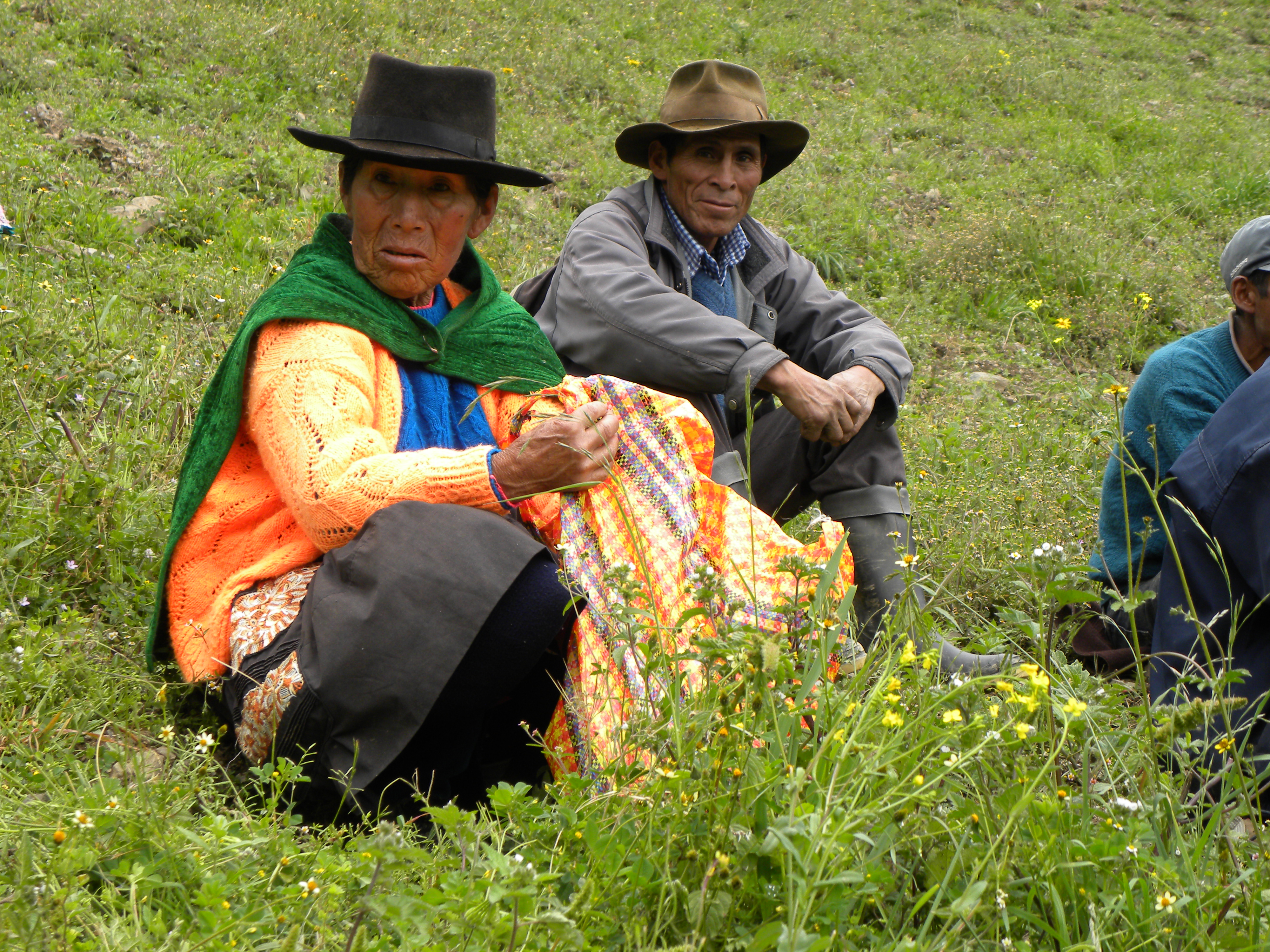 Campesinos de Kañaris, en Perú