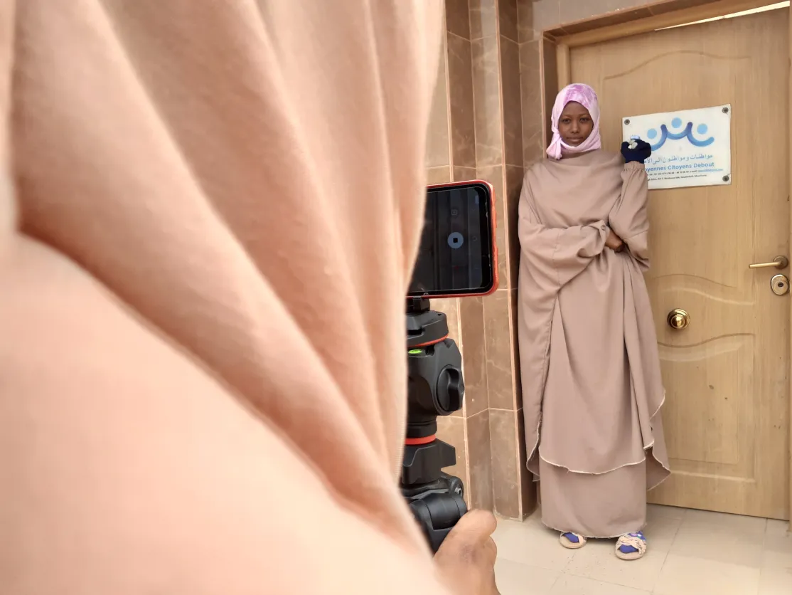 Taller de periodismo para prevenir la MGF en Mauritania. Foto:Manos Unidas