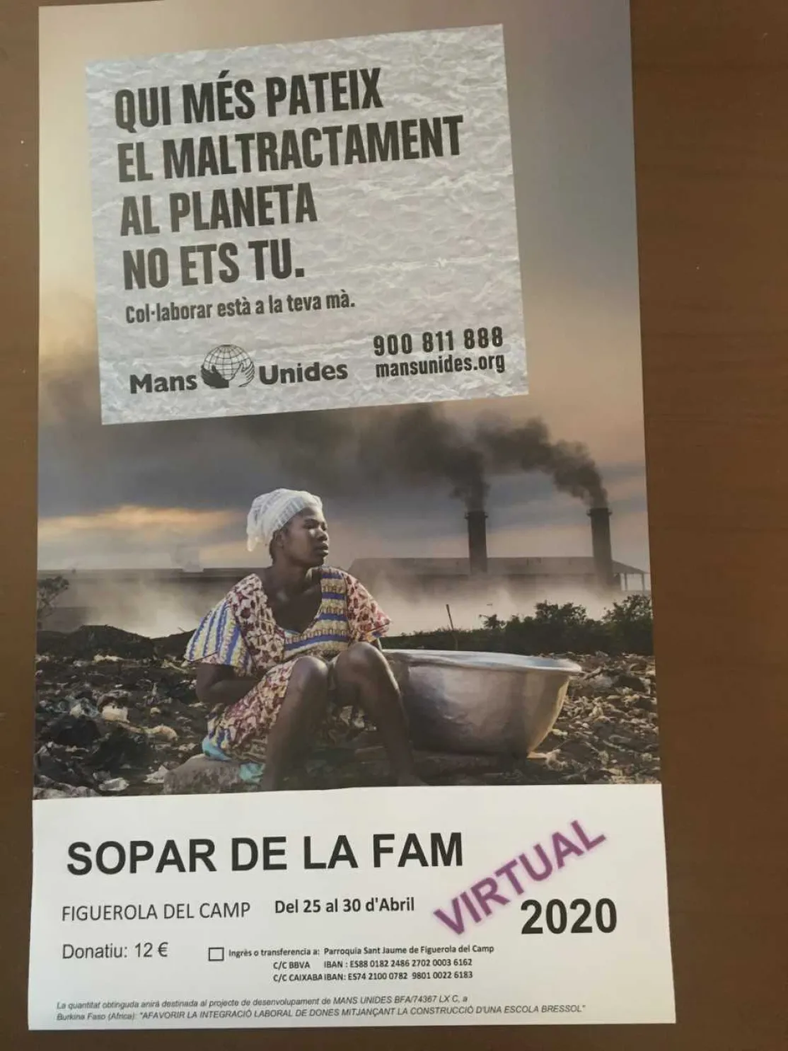 "...que el confinamiento no nos limite la solidaridad"