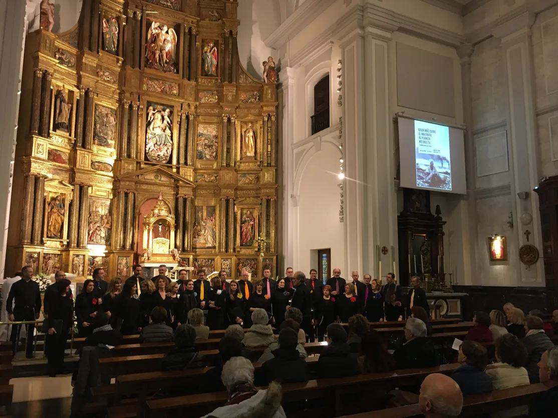 Eucaristía y Concierto en el día del ayuno voluntario en la parroquia de San Miguel de Pamplona