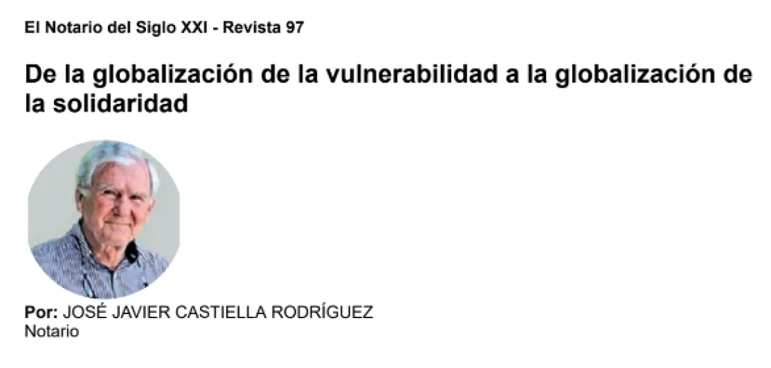 La revista 'Notario del Siglo XXI' y el legado solidario a Manos Unidas