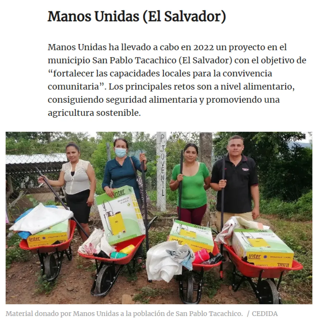 Diario de Noticias recoge los proyectos desarrollados en 2022 por las ONGD de Navarra