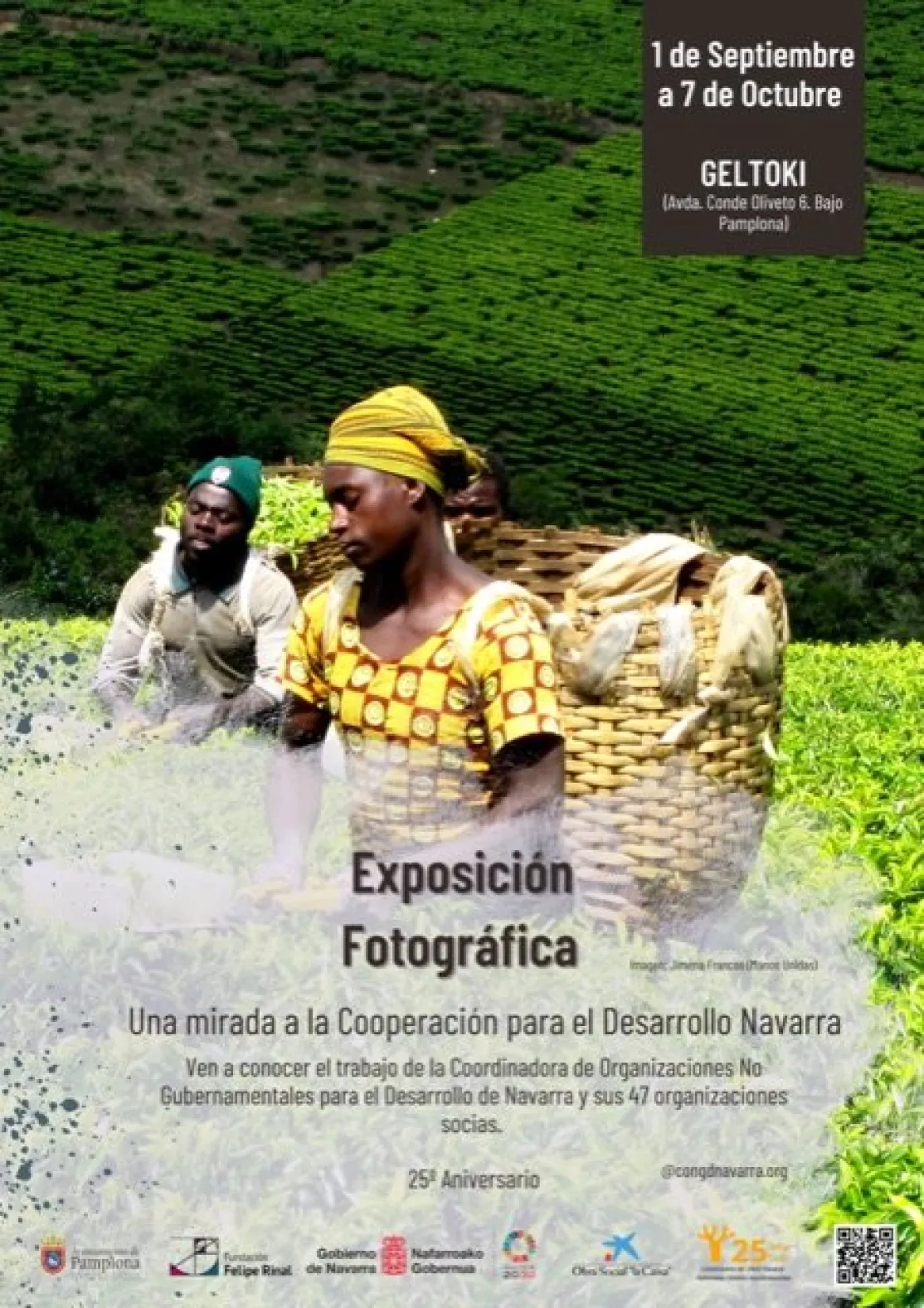 Foto de Jimena Francos en Tanzania. Exposición fotográfica Coordinadora ONGD Navarra.