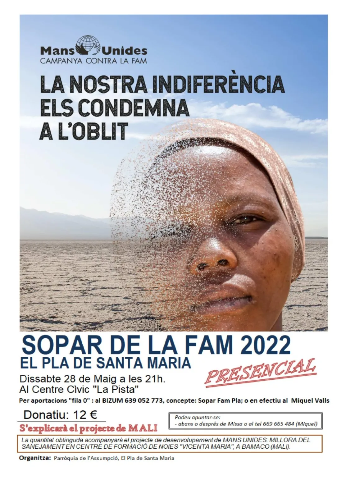 Cena Solidaria en El Pla de Santa Maria