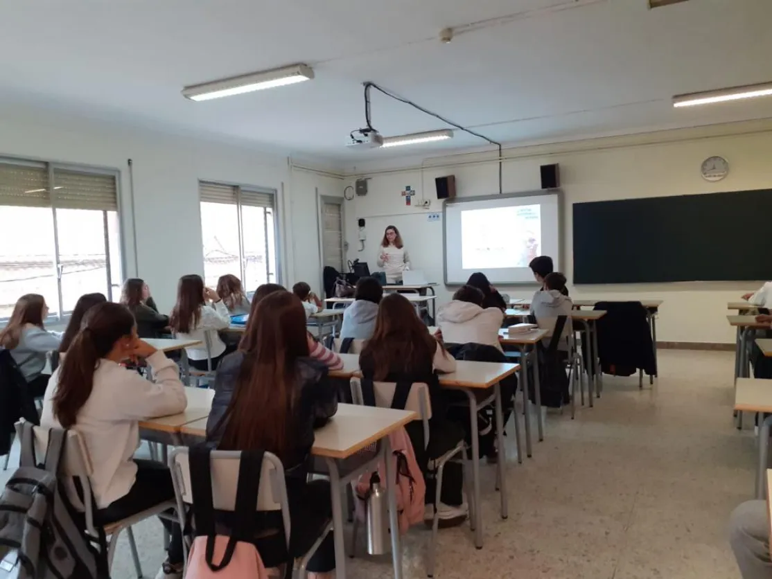 Charla en Colegio Lestonnac sobre la Marcha de la Solidaridad