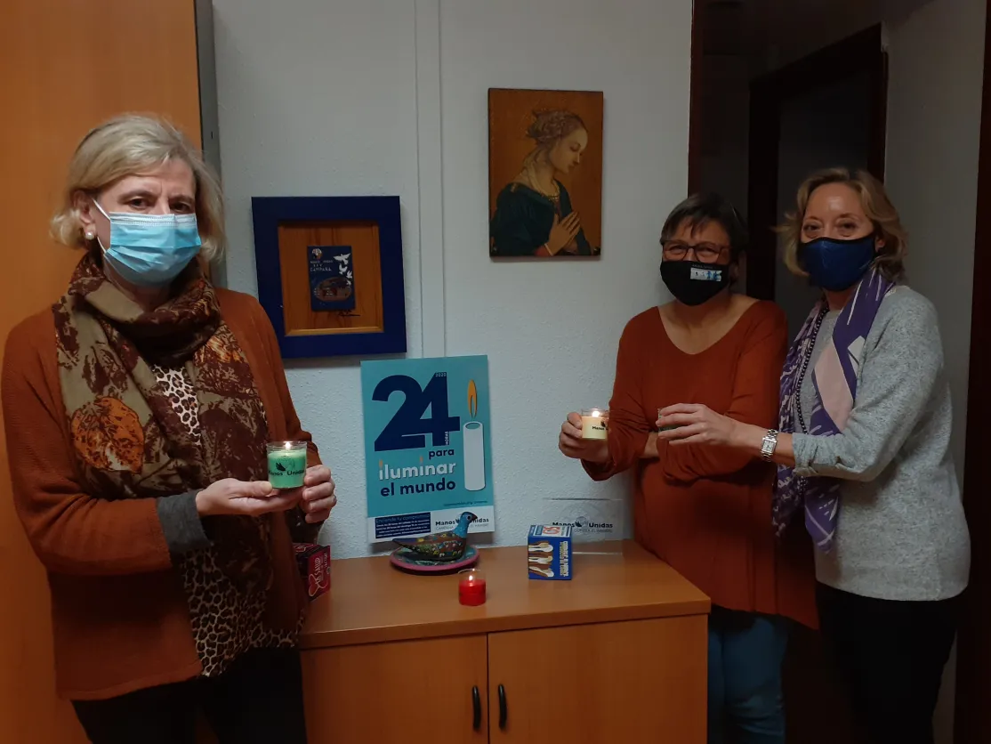 La delegación de Madrid en VIII campaña de las 24 horas de Manos Unidas.