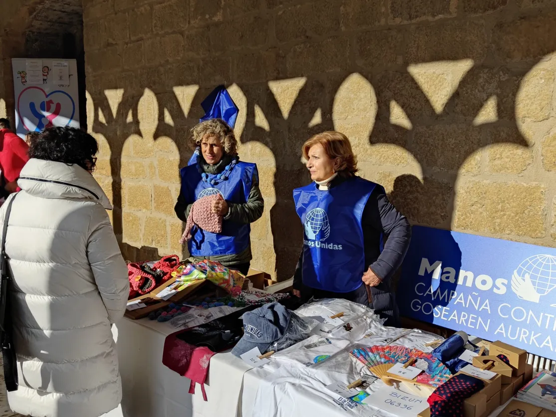 Presencia de Manos Unidas en la Feria de Solidaridad de Sangüesa