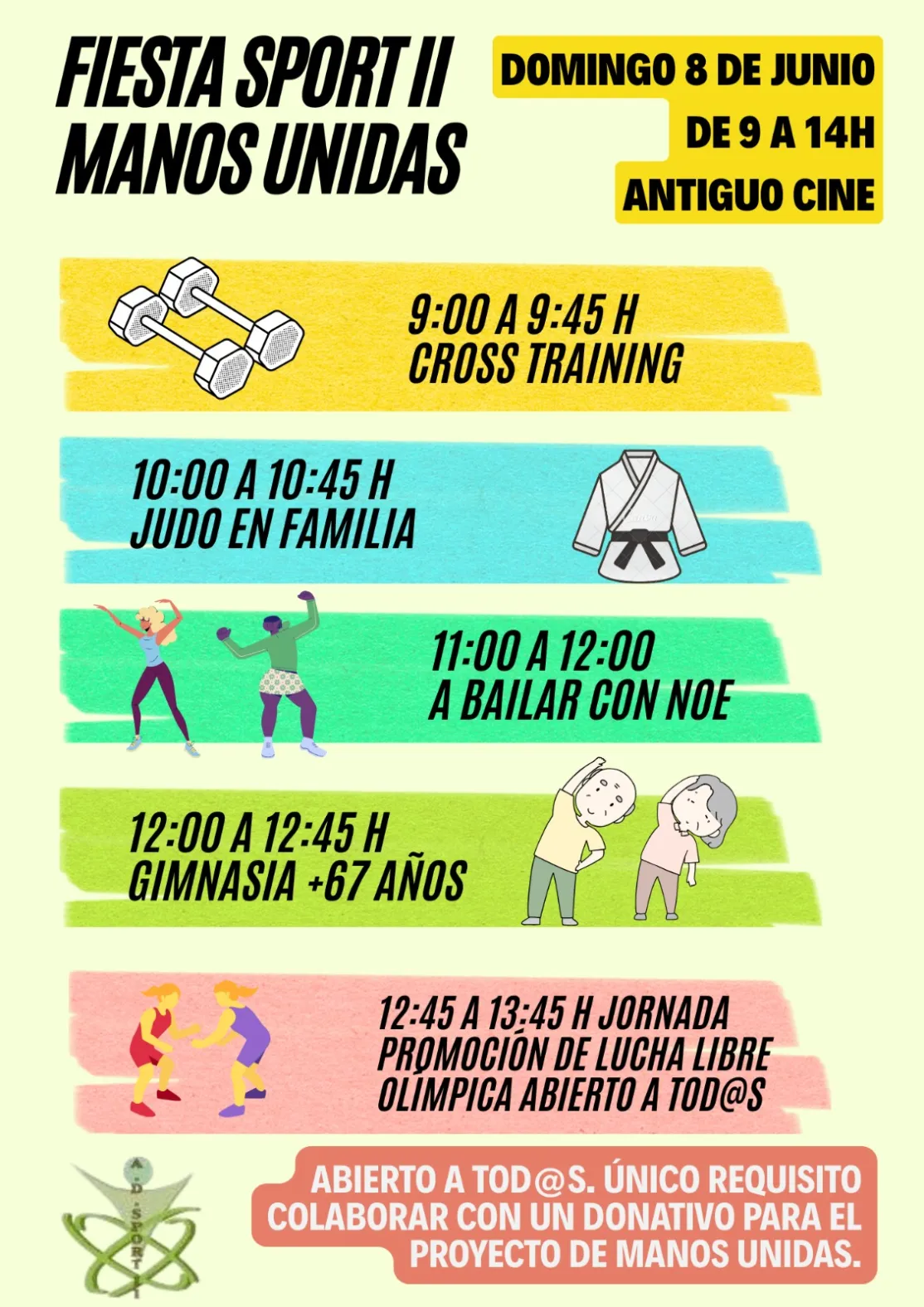 Fiesta SPORT II a beneficio de Manos Unidas
