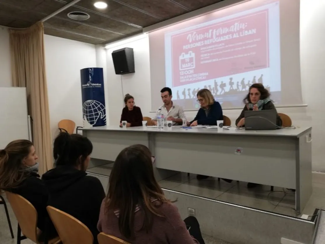 Ponentes en el "Aperitivo formativo", en la UAB