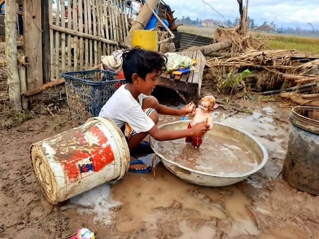 Daños ocasionados por el tifón Rolly en Filipinas. Foto: BCDI/Manos Unidas