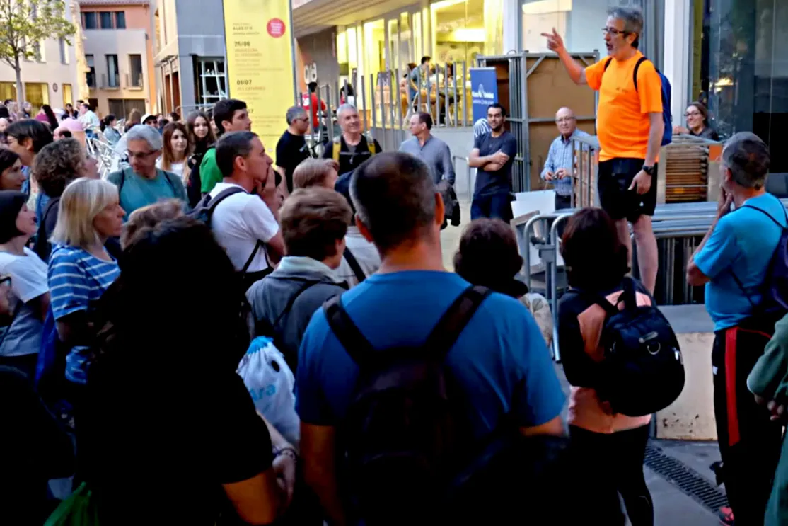 Inicio de la Caminata Nocturna Solidaria de 2016