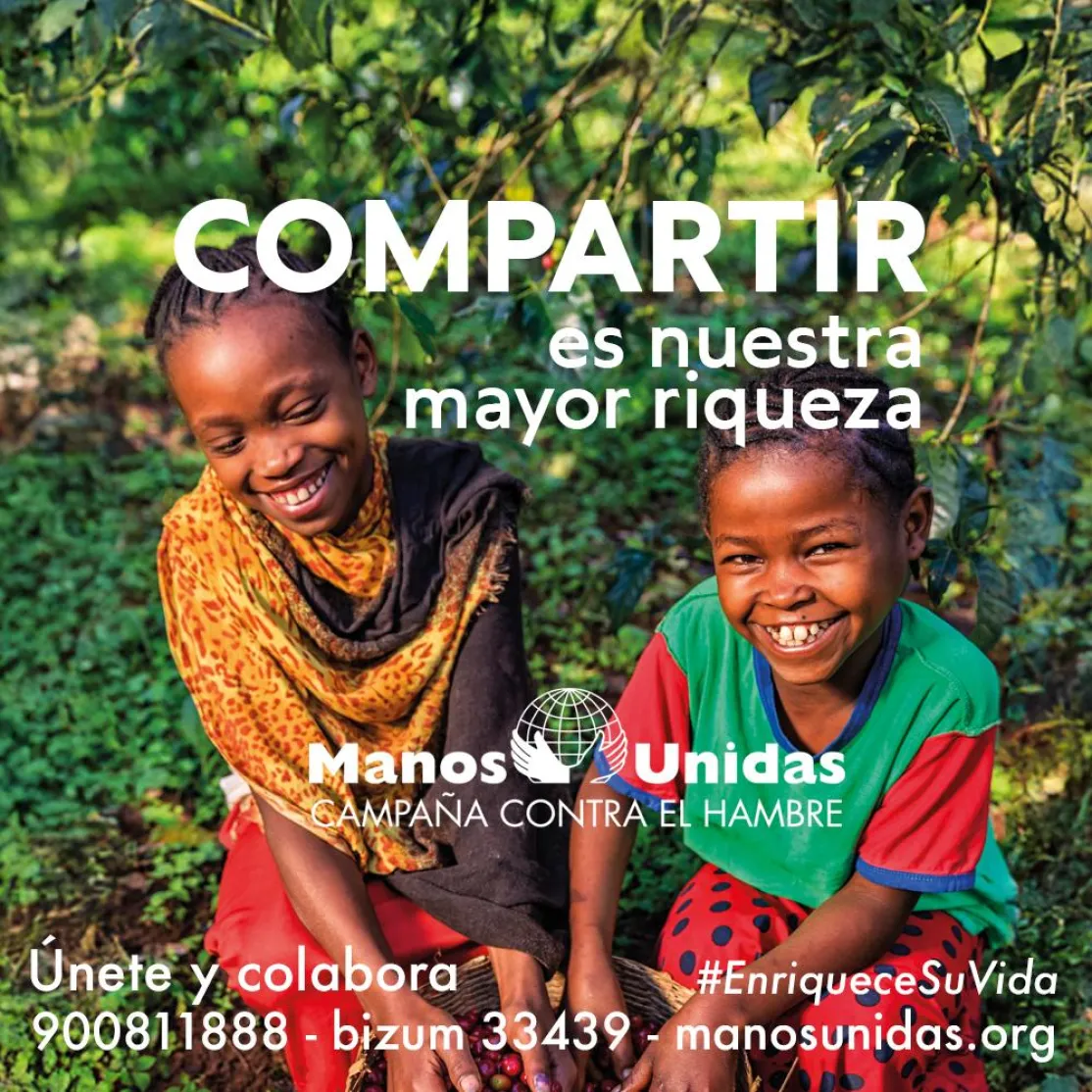 Cartel de la campaña 2025 de Manos Unidas