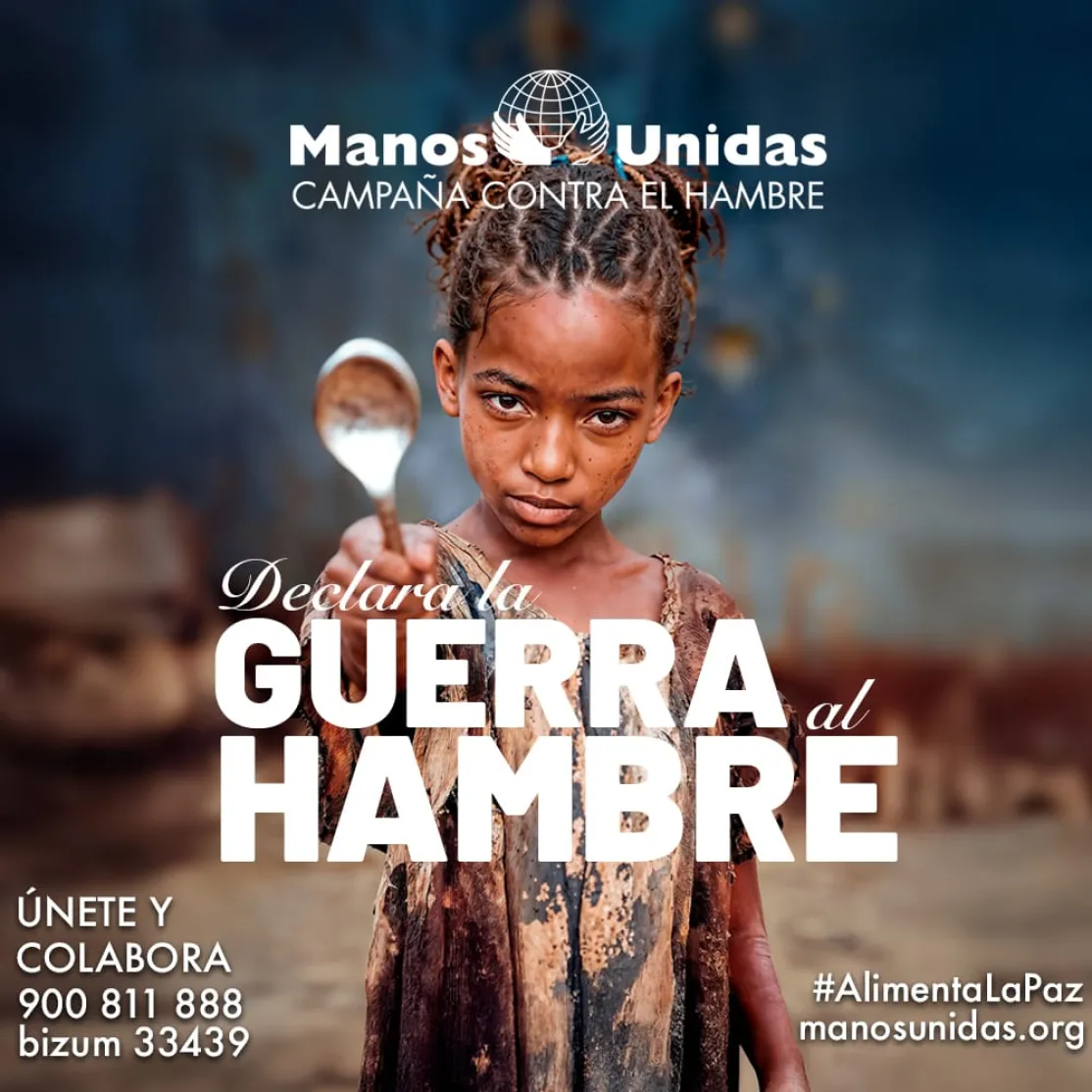 Cartel de la campaña 2026 de Manos Unidas