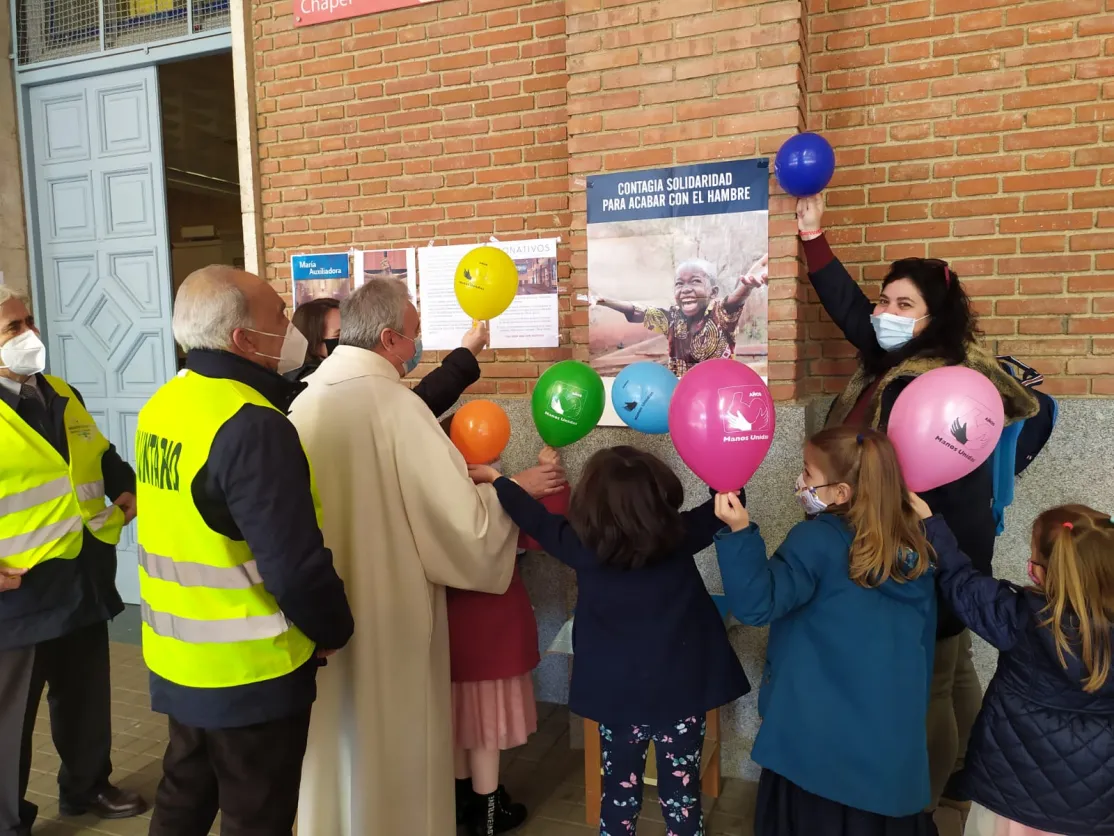 Campaña de Manos Unidas 2021 en la parroquia de María Auxiliadora de Madrid