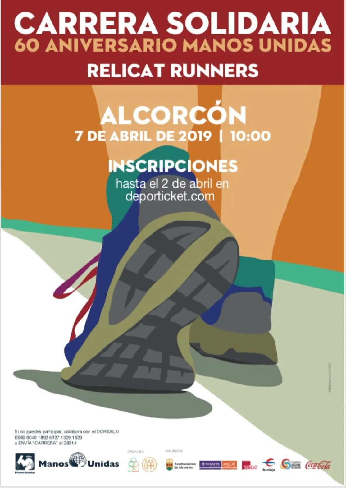 Cartel Carrera Relicat 60 aniversario de Manos Unidas