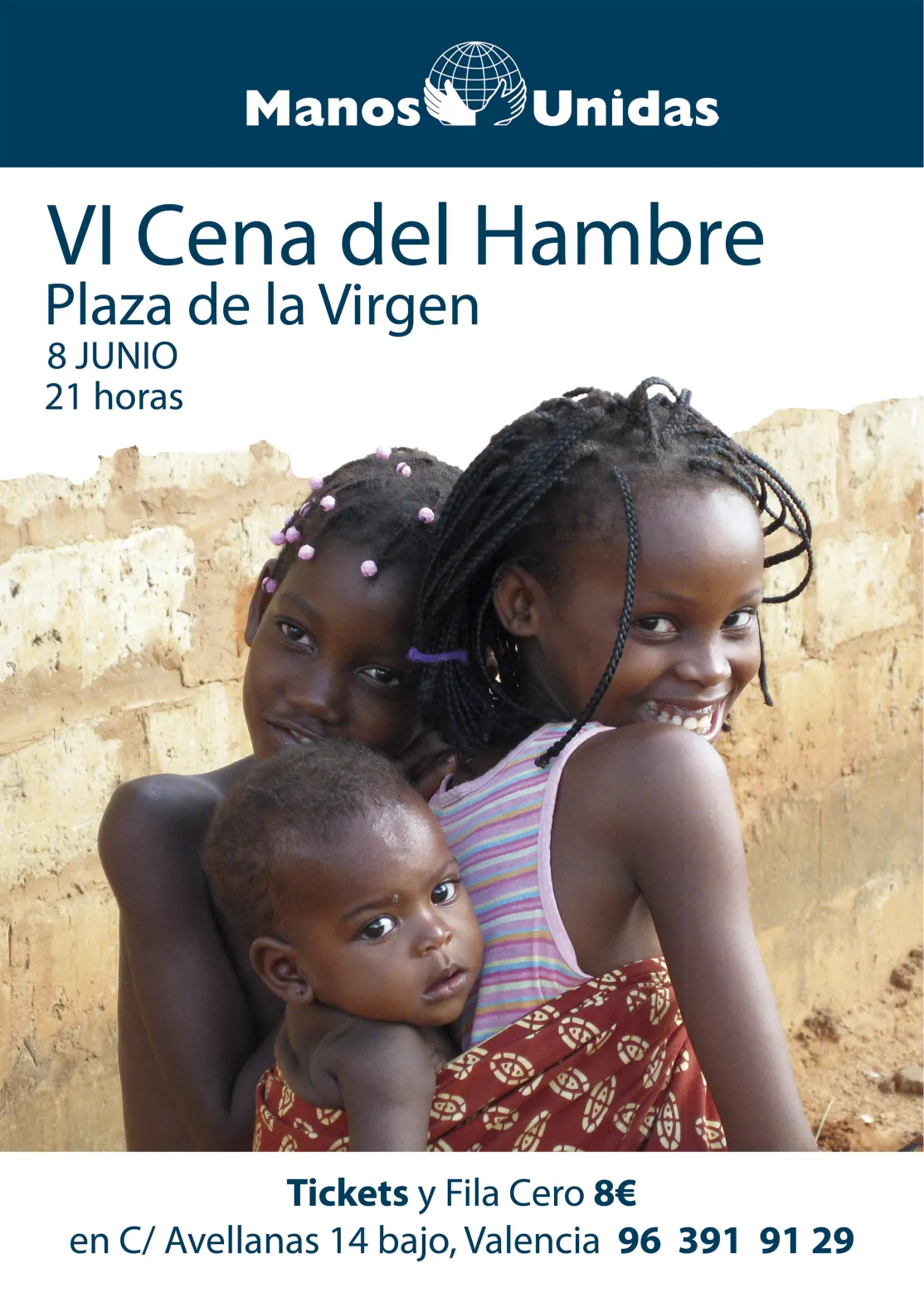 Cena Hambre Manos Unidas Plaza Virgen