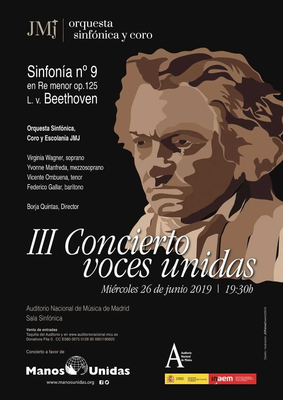 Cartel de III Concierto Voces Unidas de la Orquesta de la JMJ
