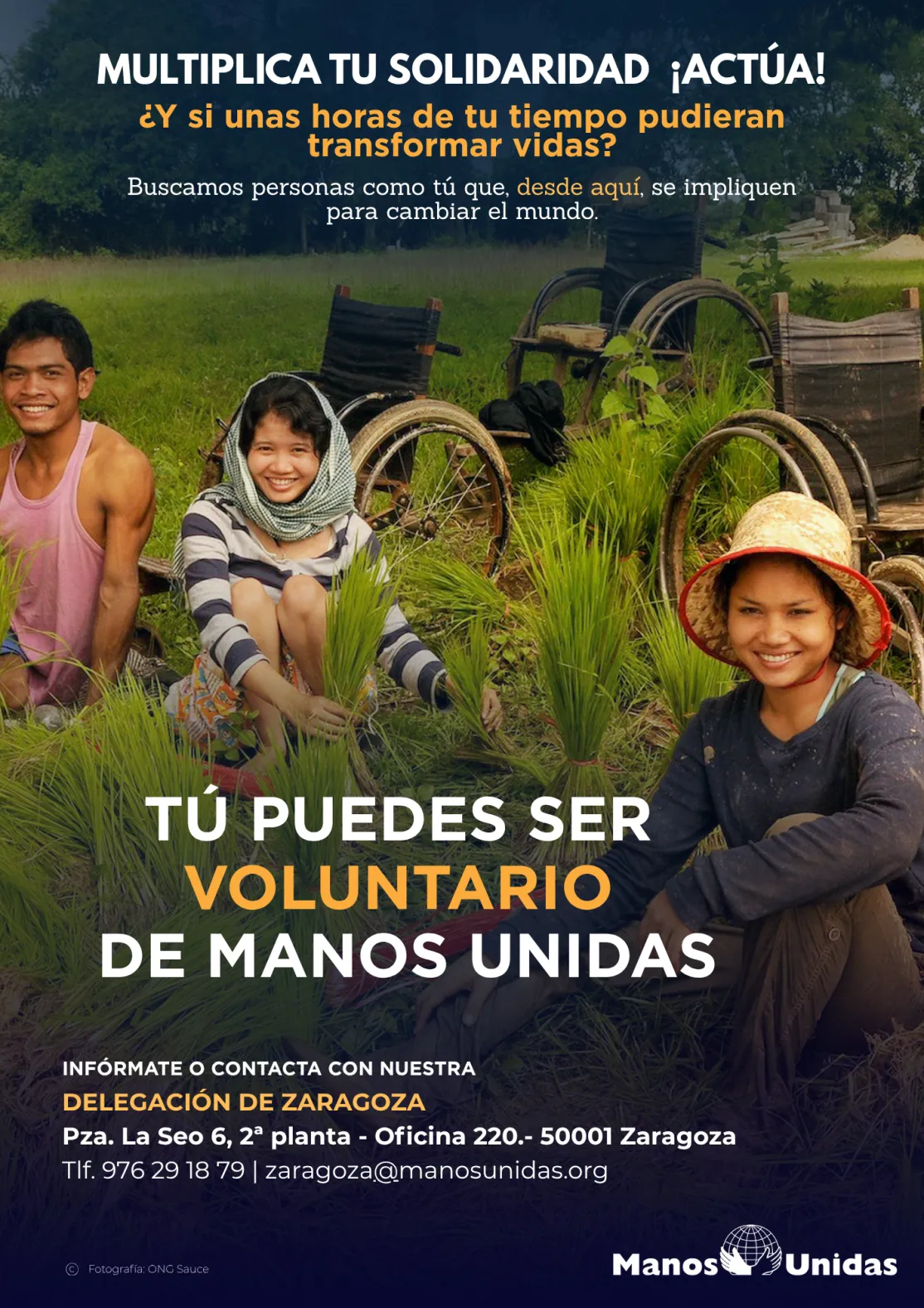 Colabora como voluntario de Manos Unidas