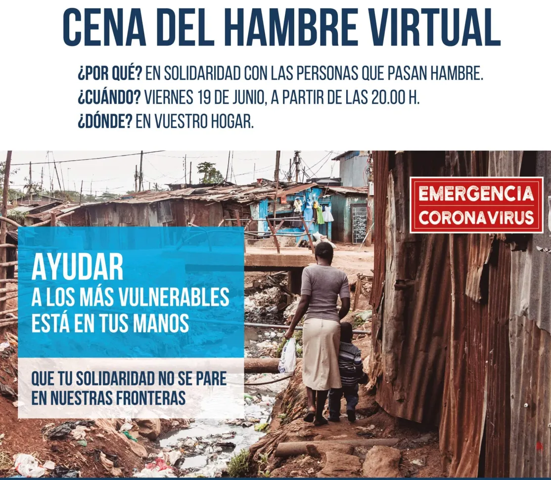 Cena del Hambre virtual de Manos Unidas Valencia.
