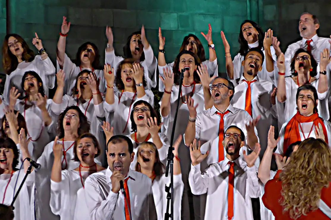 Concierto benéfico del Cor Carlit Gospel en Santa Maria del Pi