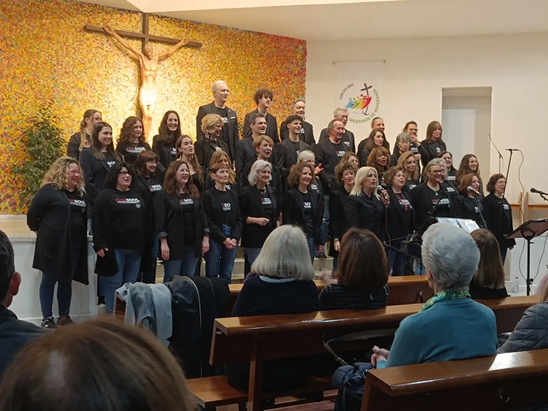 Concierto del grupo de Góspel OneSoul en la parroquia de Sta. María de Majadahonda 