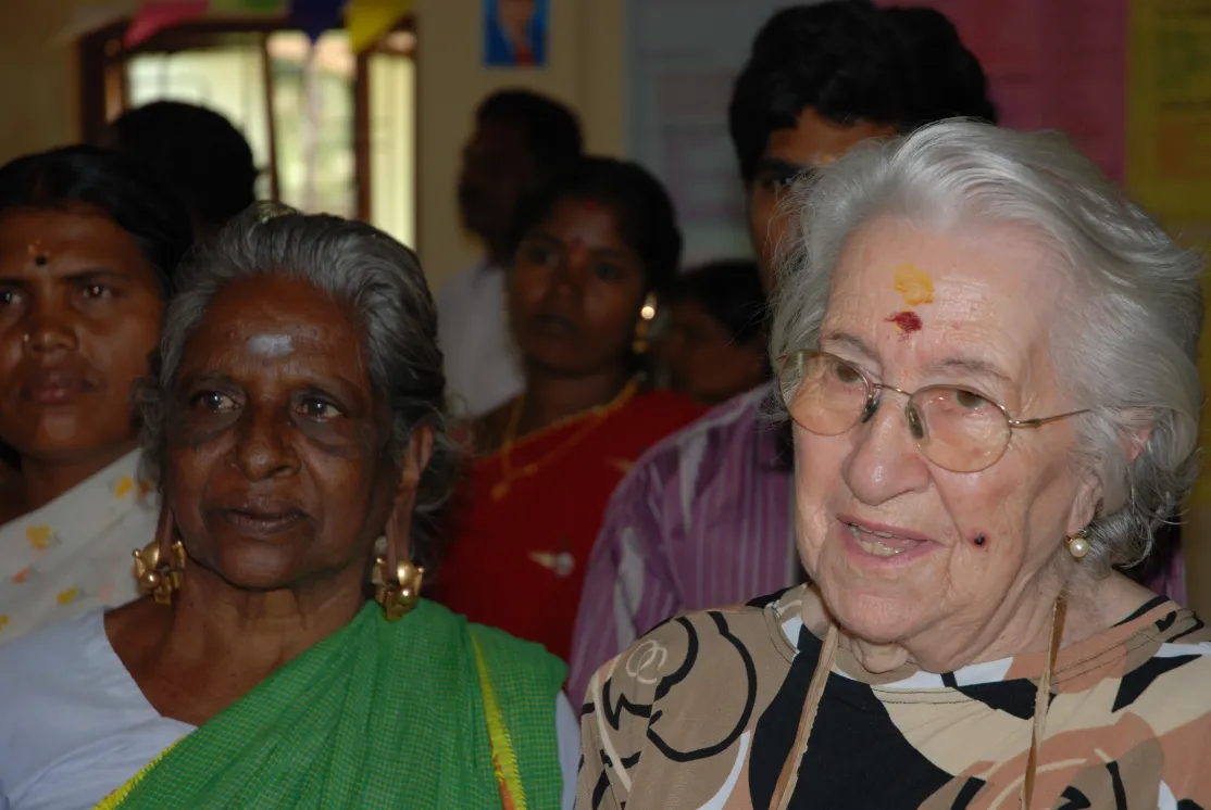 Caridad Rosa en la India. Foto Mª Eugenia Diaz/Manos Unidas 