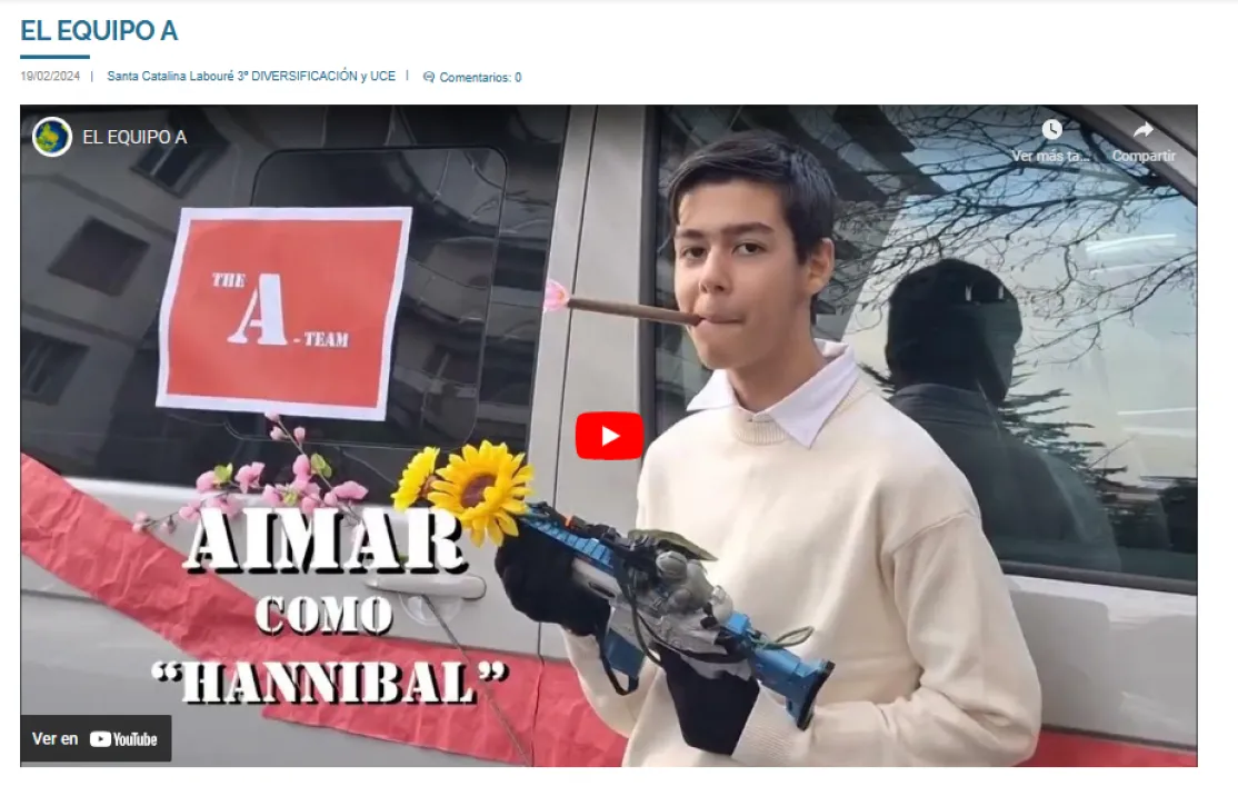 "El Equipo A" vídeo ganador de la final autonómica de Navarra del XV Festival de Clipmetrajes de Manos Unidas