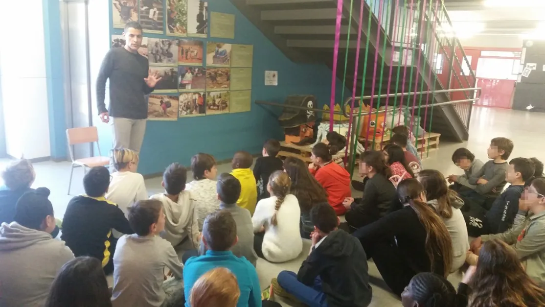 Exposición en escuela Voramar de Salou