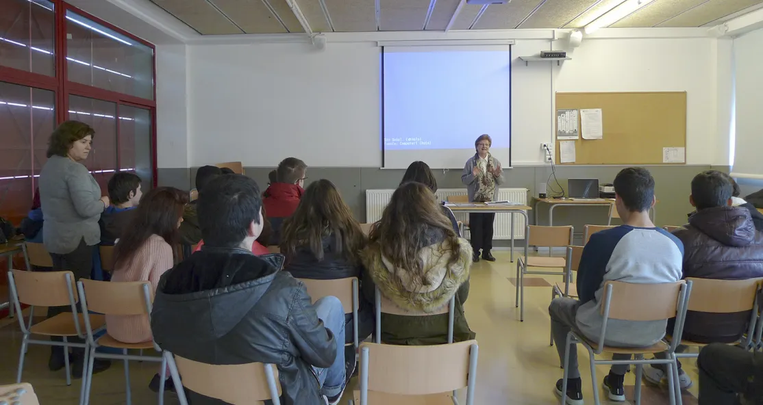 Charla en Instituto Joan Amigó de l'Espluga de Francolí