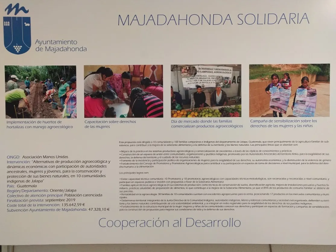 Exposición de proyectos subvencionados 2018 por Majadahonda