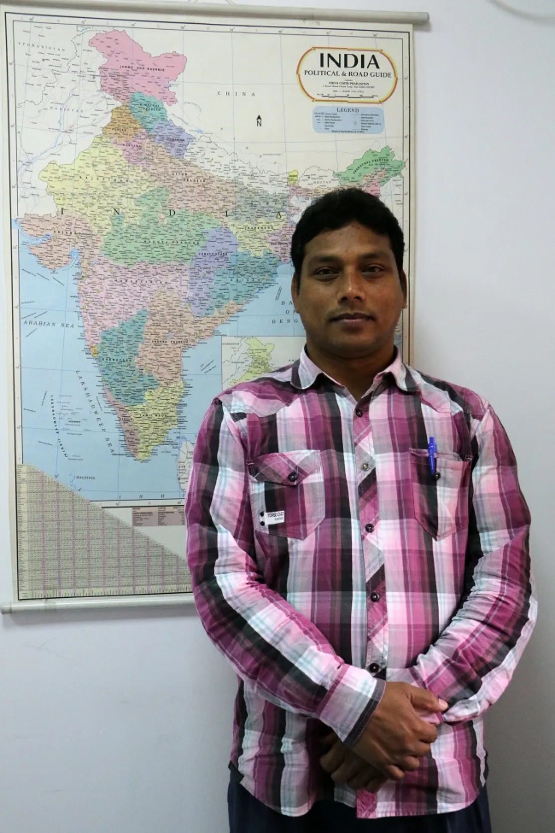 Father Manoj en su visita a Manos Unidas 