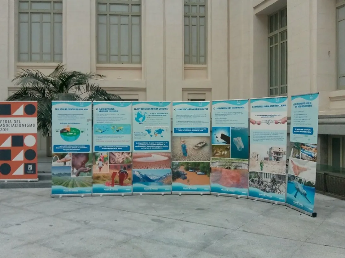 Exposición de Manos Unidas en el palacio de Cibeles de Madrid