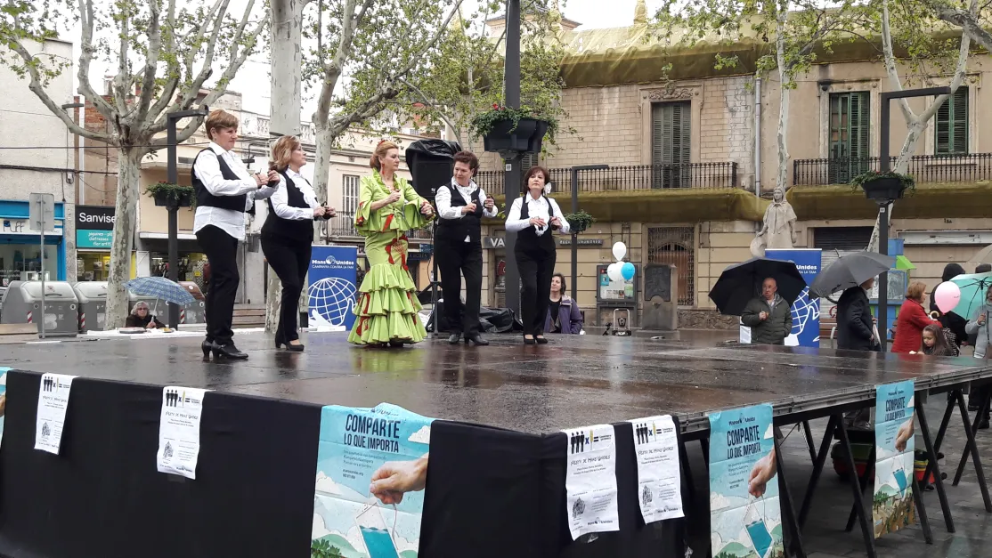 Fiesta de la parroquia de Sant Joan de Horta a favor de Mans Unides