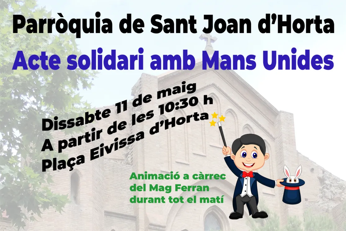 Fiesta de la Parroquia Sant Joan de Horta a favor de Manos Unidas