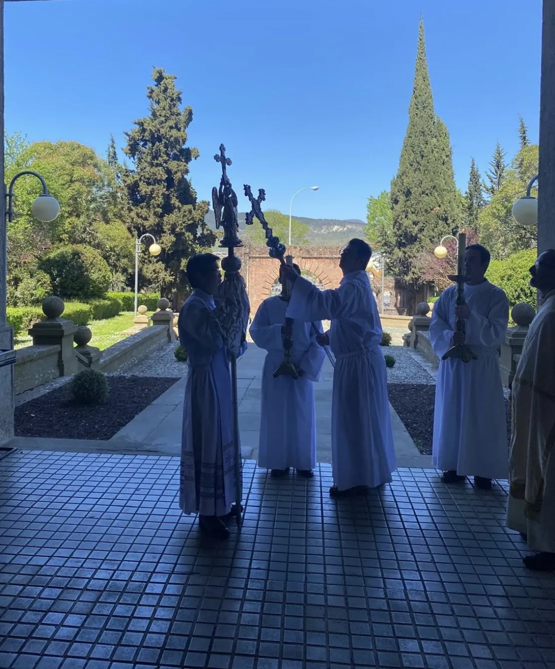 Visita del Ángel de Aralar en el Seminario