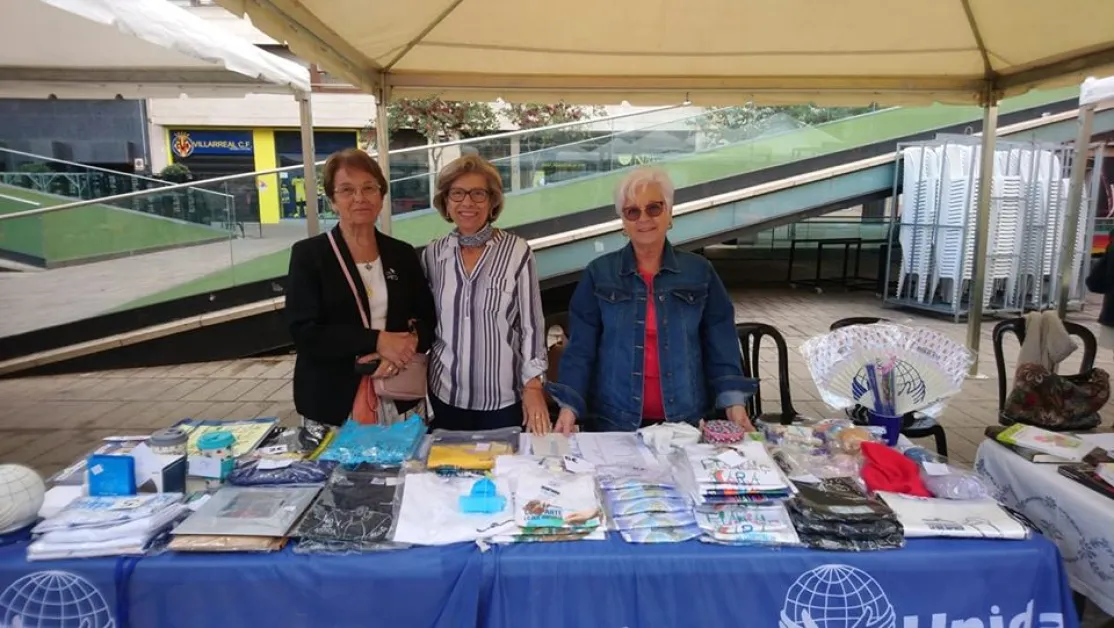 Mesa sensibilización en la Feria Solidaridad de Vila-Real. 2019