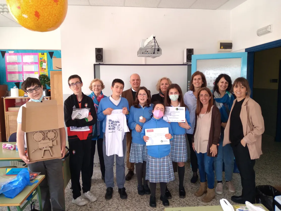 Entrega de premios del Festival de Clipmetrajes en el Colegio Santa Catalina Labouré de Pamplona