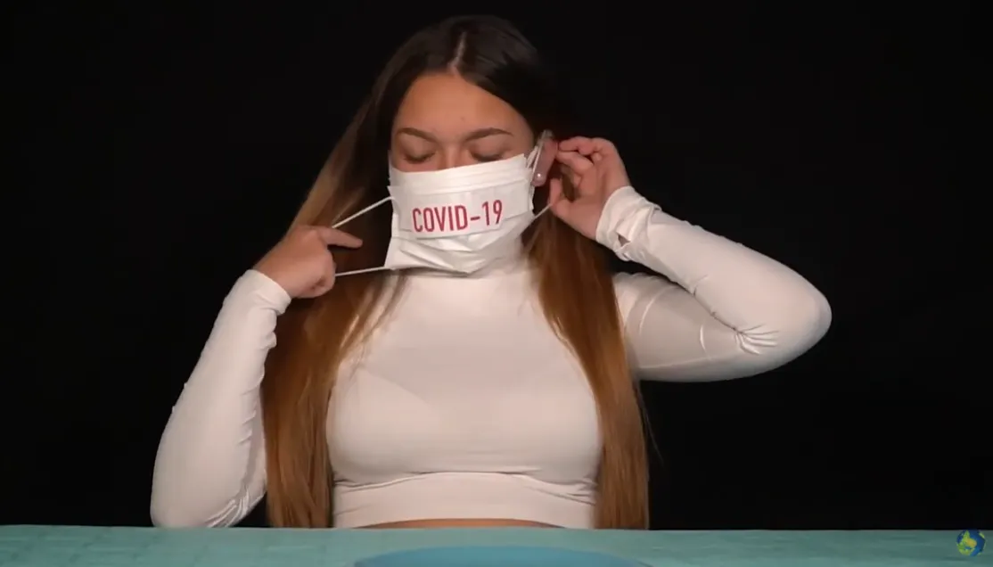 Fotograma del vídeo ganador de la etapa de Secundaria "Vuelve la normalidad"