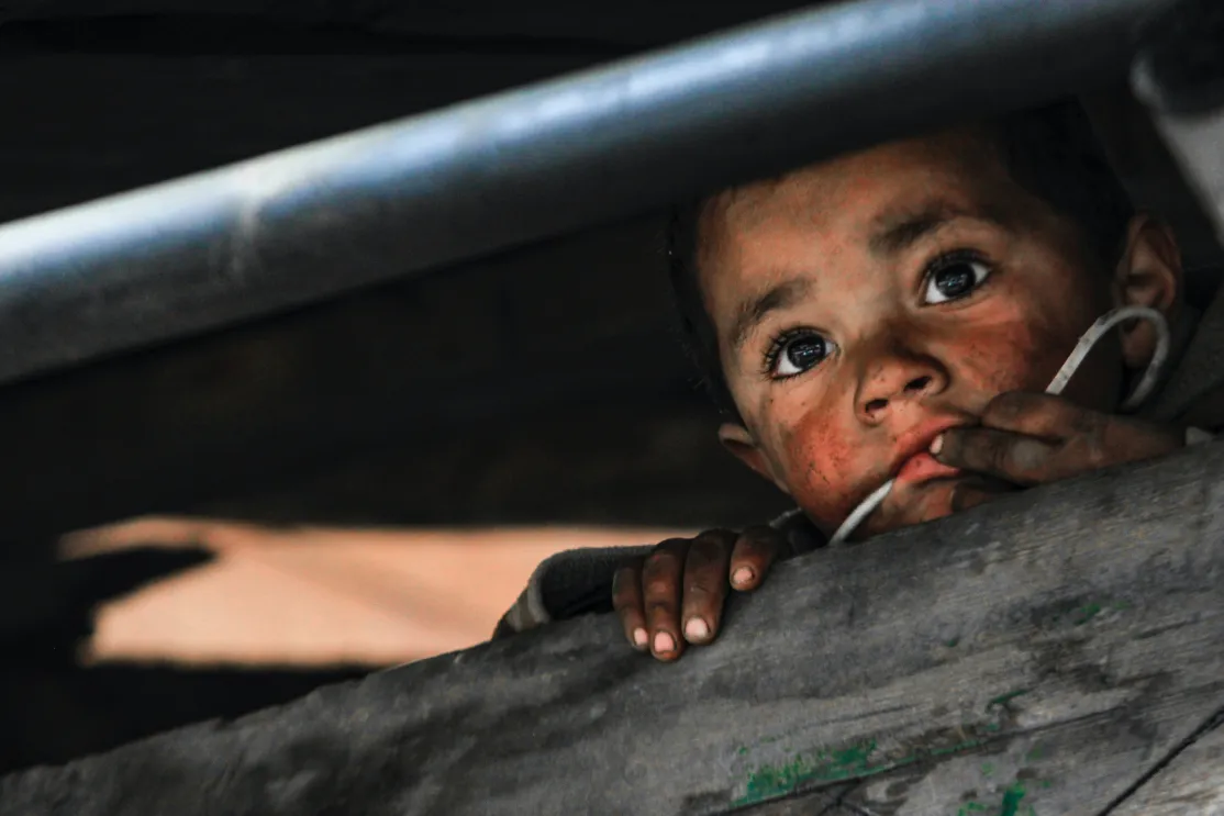 Niños en riesgo de desnutrición en Guatemala
