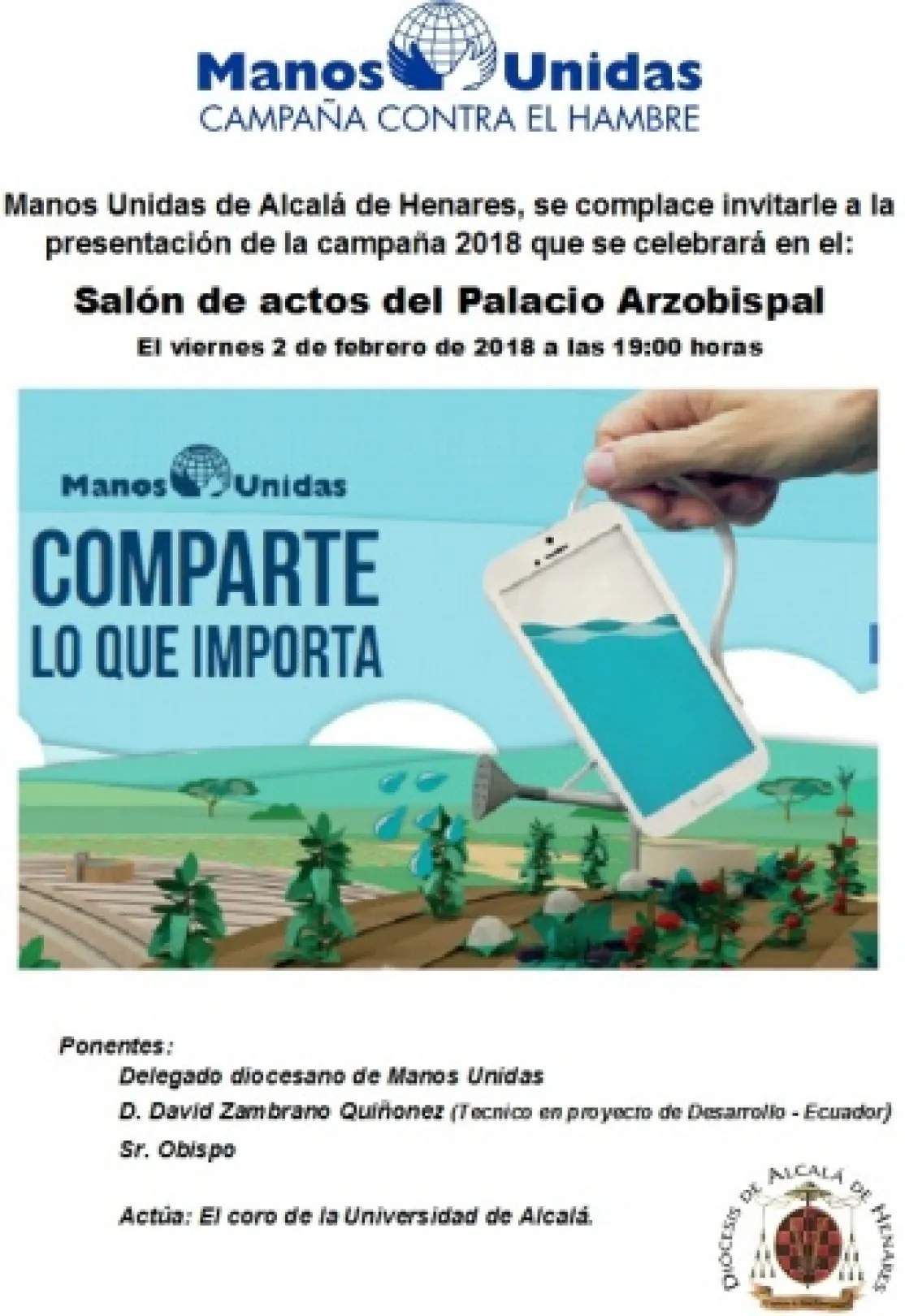 Presentación de la campaña 2018 de Manos Unidas
