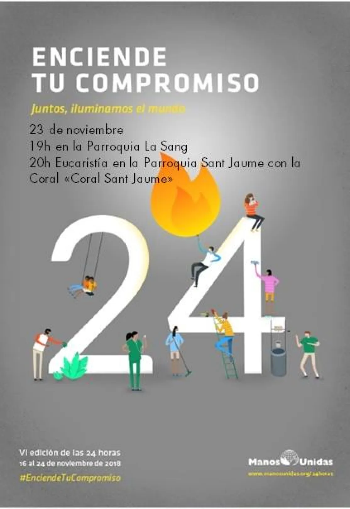 Parroquia de La Sang. Mallorca. 24horas Manos Unidas