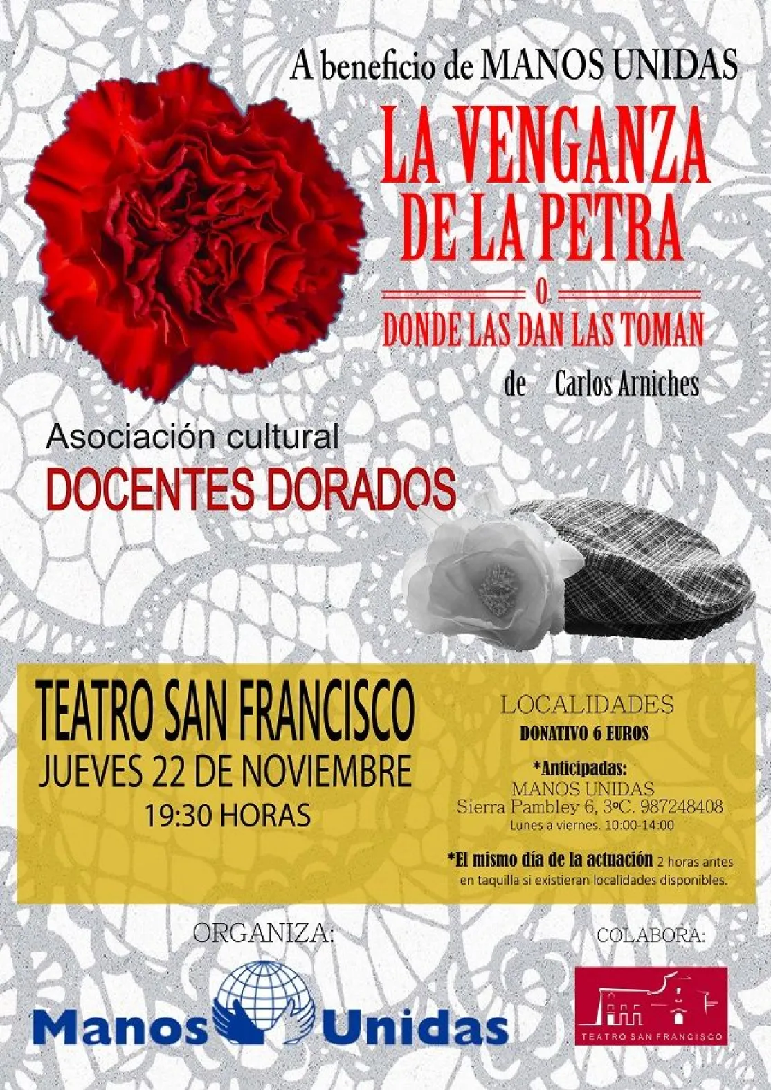 Teatro solidario: La venganza de la Petra. A beneficio de Manos Unidas
