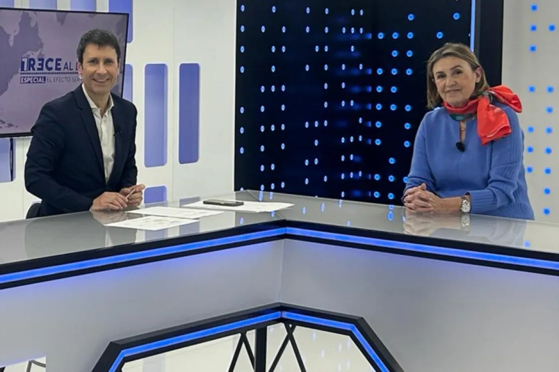 José Luis Pérez y Cecilia Pilar Gracia, momentos antes del inicio del programa. | Imagen: Rosa María Granero
