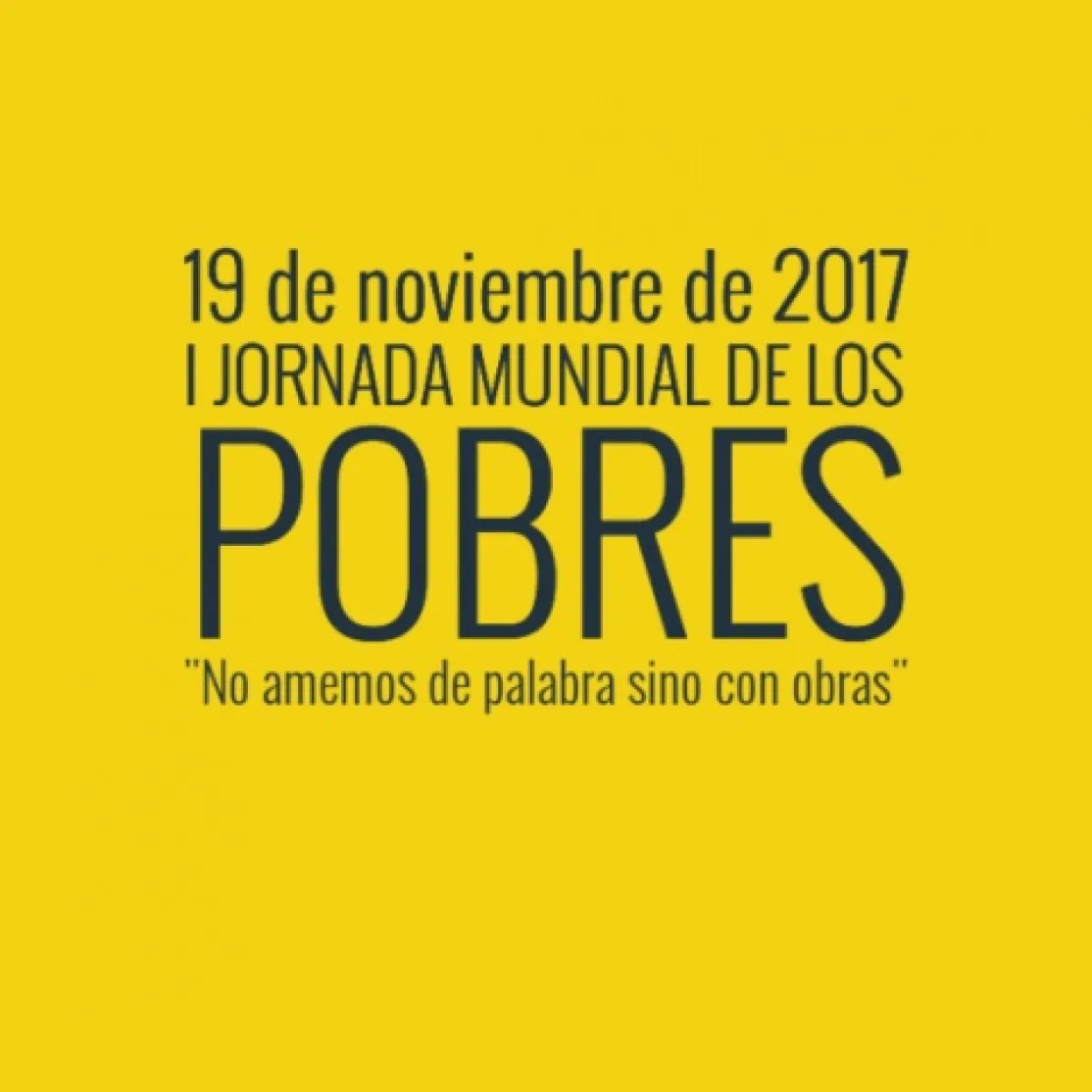 Manos Unidas en la I Jornada Mundial de los Pobres